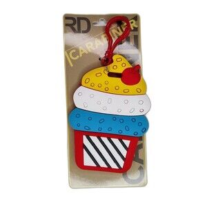 Silicone Luggage Tag Cupcake Cherry